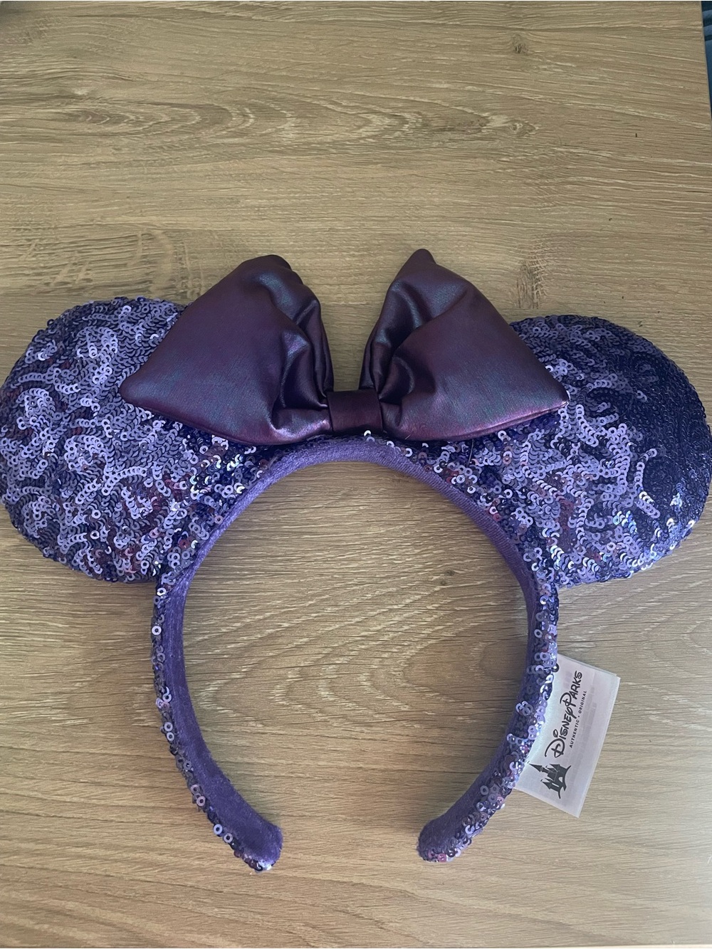 Disney purple sequin Minnie ears